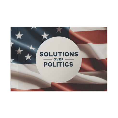 Solutions Over Politics Flag